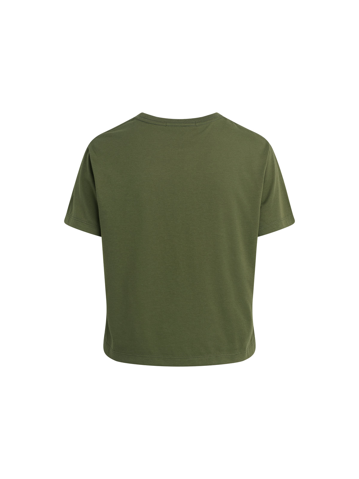 Green t-shirt on a white background
