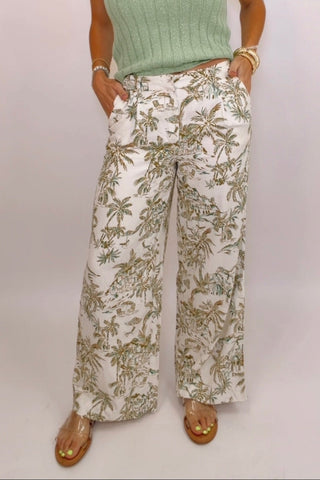 OVERLOOK TIKI TIDE LINEN PANT