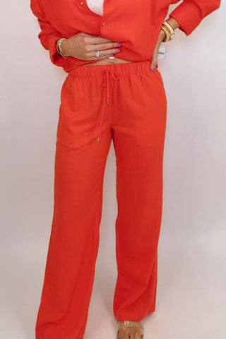 RED LOUNGE BOTTOMS