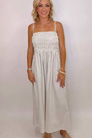 BIANCA SHIRRED BODICE DRESS