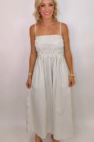 BIANCA SHIRRED BODICE DRESS