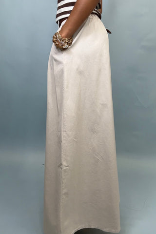WIDE LEG PLAZZO PANT WITH TWIST BELT
