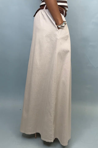 WIDE LEG PLAZZO PANT WITH TWIST BELT