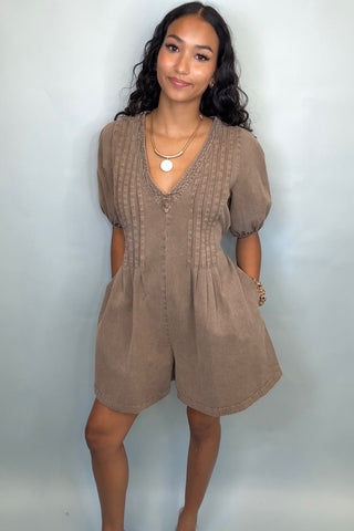 FREE SPIRIT PINTUCK ROMPER