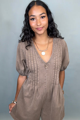 FREE SPIRIT PINTUCK ROMPER