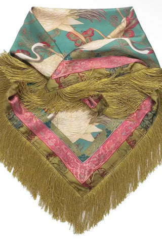GOOSE FRINGE SCARF