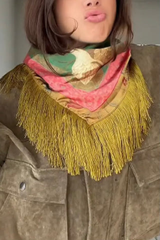 GOOSE FRINGE SCARF