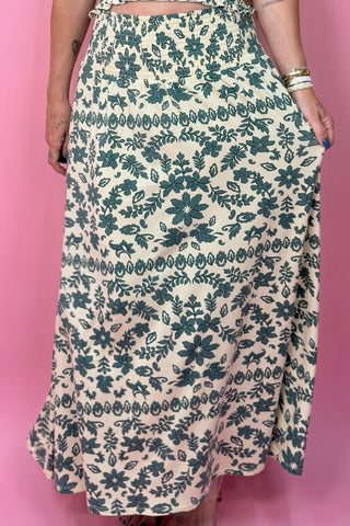 LEYA TERA PAISLEY MAXI SKIRT