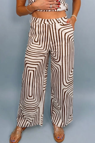 SAINT TROPEZ WIDE LEG PANTS