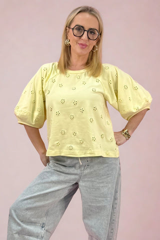 JESSIE EYELET TEE