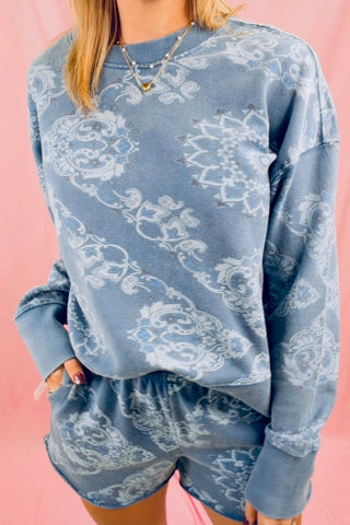 ESTELLE FRENCH TERRY LS PULLOVER