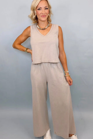 SCOUT JERSEY CROP FLARE PANT
