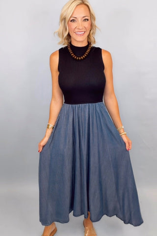 MIDNIGHT MARKET MAXI DRESS