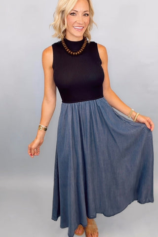 MIDNIGHT MARKET MAXI DRESS
