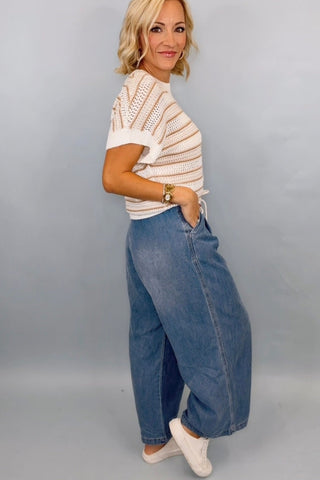 HARBOR WIDE LEG JEANS