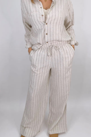 HENRI STRIPED WIDE LEG PANT