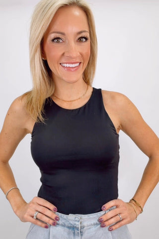 MARIA SIGNATURE SECOND SKIN TANK TOP W/ BRA CUPS
