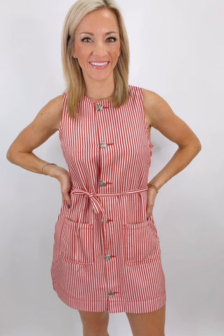 FREYA STRIPE SHIFT DRESS