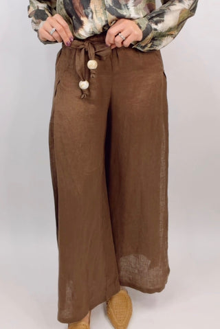 BELLA PANTS TIE W/ SLIT SIDE