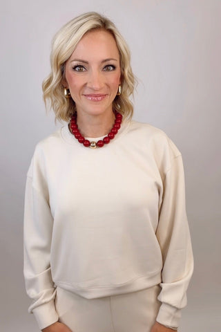 SUPER SOFT SCUBA SWEATSHIRT SHORT VERSION
