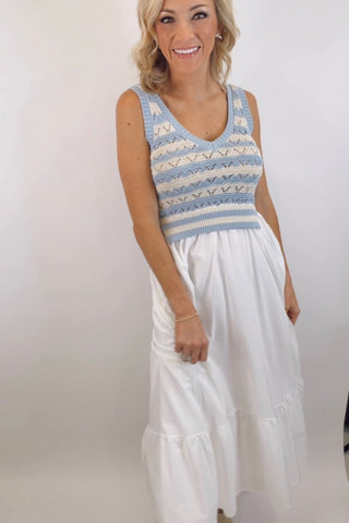 SIENNA SLEEVELESS MIDI DRESS