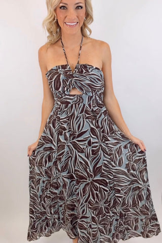 LANIE ZINN FLORAL MAXI DRESS