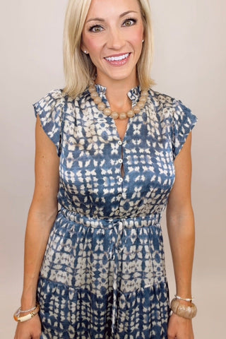 COASTAL ESCAPE PRINTED MAXI DRESS