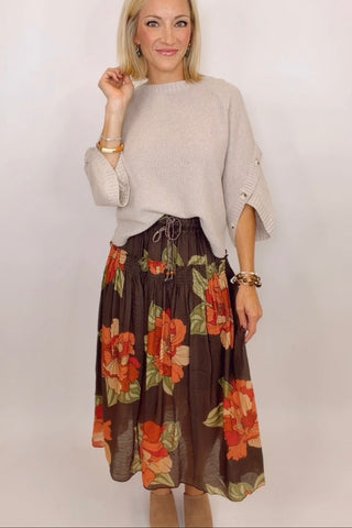 SECRET GARDEN FLORAL SKIRT