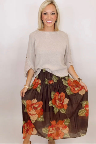 SECRET GARDEN FLORAL SKIRT