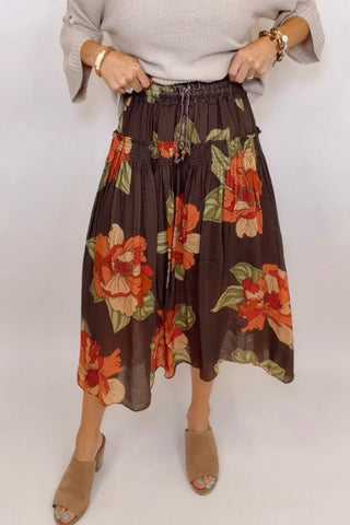 SECRET GARDEN FLORAL SKIRT