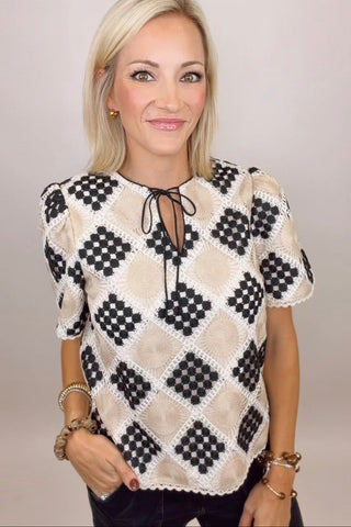 AFTER HOURS CROCHET TOP
