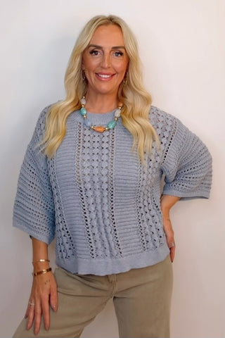 SHIMMER KNIT SWEATER