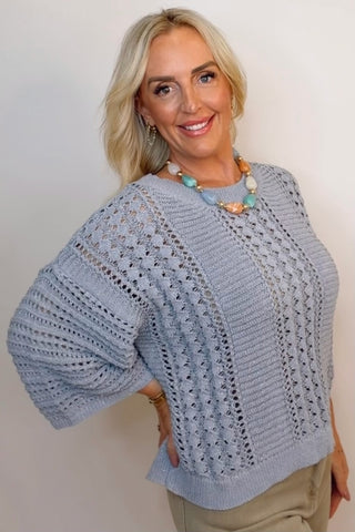SHIMMER KNIT SWEATER
