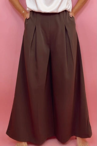 HIGH WAISTED WIDE LEG PANTS