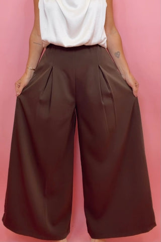 HIGH WAISTED WIDE LEG PANTS