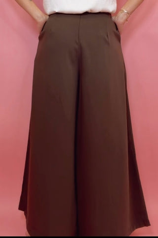 HIGH WAISTED WIDE LEG PANTS