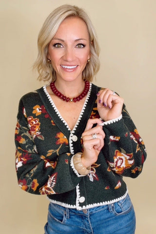 DELILAH PRINT CARDIGAN