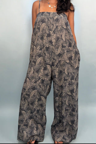 MIDNIGHT PALMS JUMPSUIT