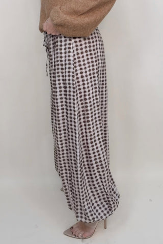 WANDERLUST PRINTED WIDE LEG PANTS