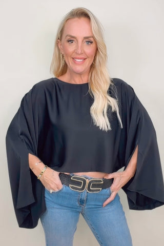 MISTLETOE MAGIC LONG SLEEVE BLOUSE