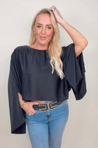 MISTLETOE MAGIC LONG SLEEVE BLOUSE