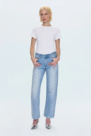 LEXI BOWED STRAIGHT JEANS
