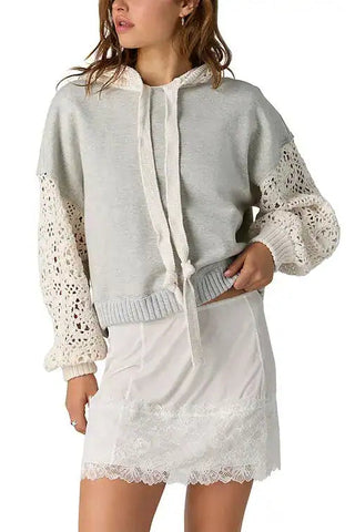 Laced In Hoodie Swit_Heather Grey Combo_STMT Boutique