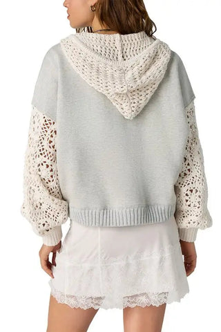 Laced In Hoodie Swit_Heather Grey Combo_STMT Boutique