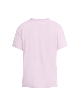 Light pink t-shirt on a white background