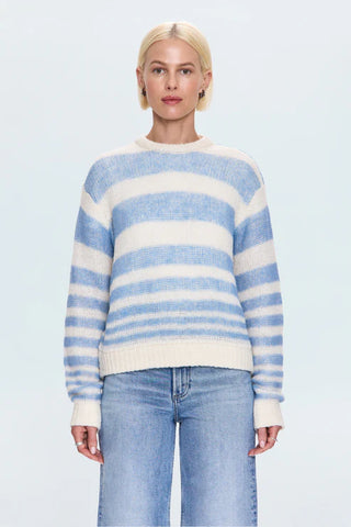 MOA STRIPED BUBBLE SWEATER