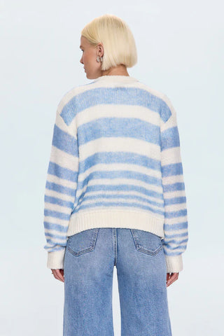 MOA STRIPED BUBBLE SWEATER