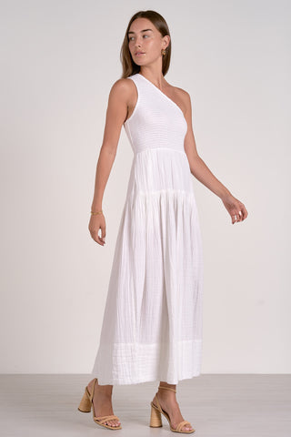 Maxi One Shoulder Dress Back View