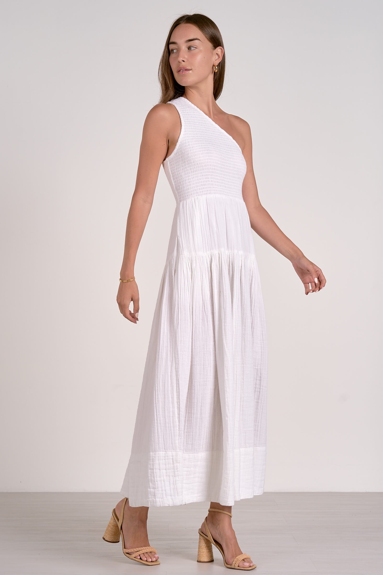 Maxi One Shoulder Dress Front View