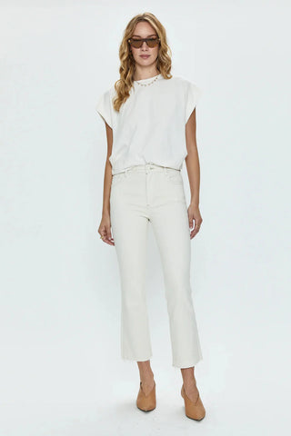 LENNON CROP JEANS SAND STONE